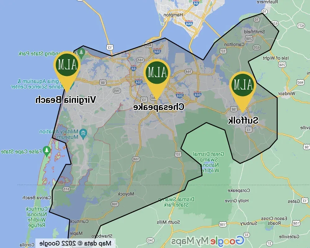 ALM Service Area Map